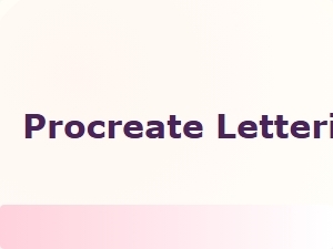 Elegant Procreate Fonts for Flowing Cursive Lettering